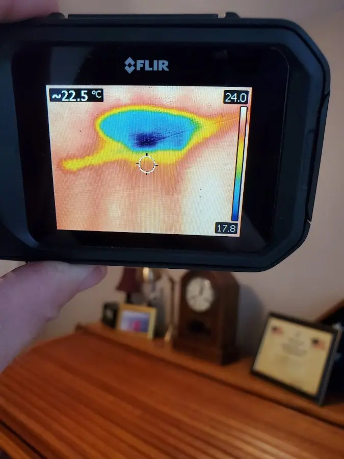Thermal imaging inspection for water damage in Falls Church